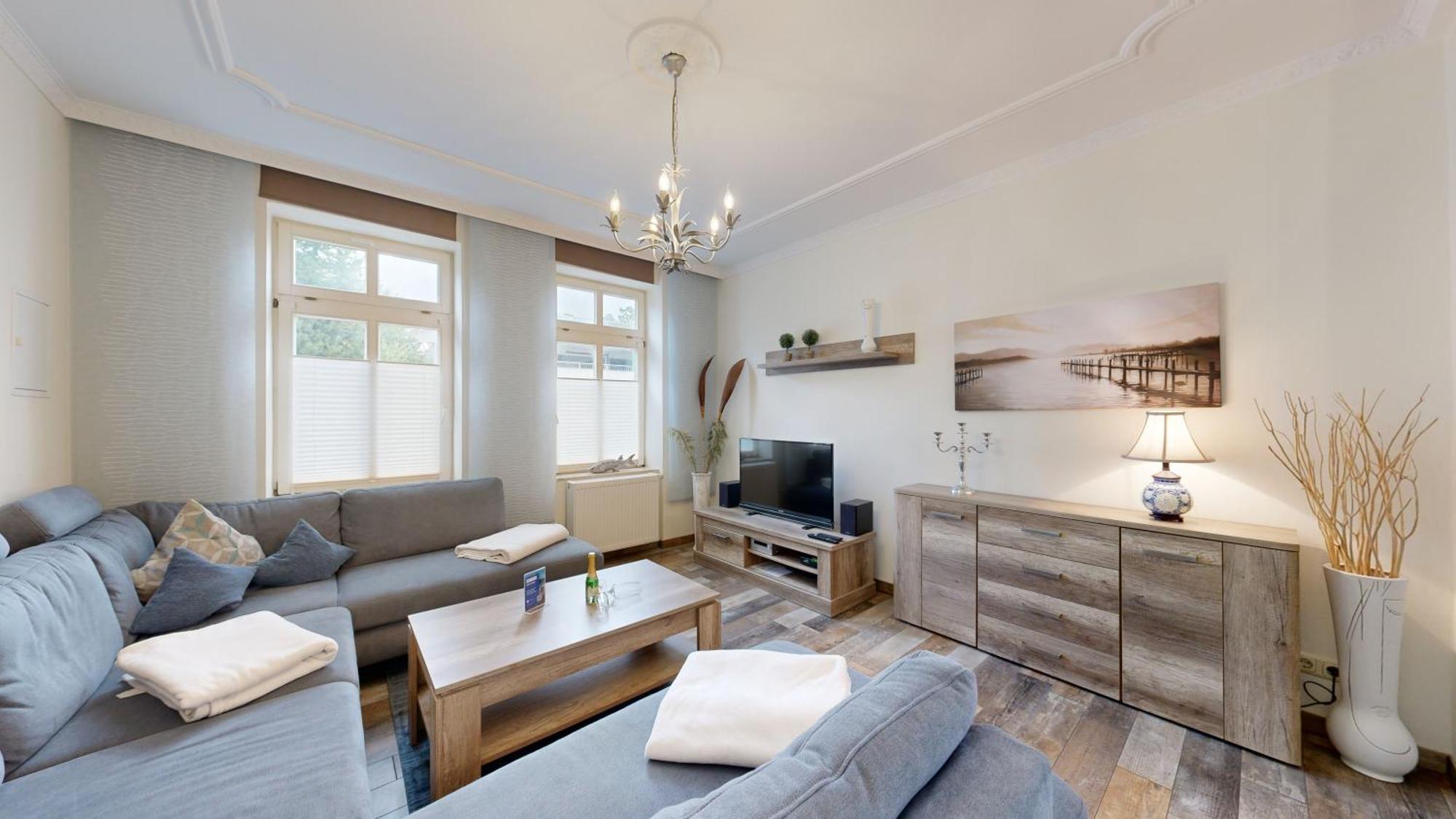 Strandnahe Fewo Mit Terrasse, Villa Vergissmeinnicht 01, Binz Kültér fotó
